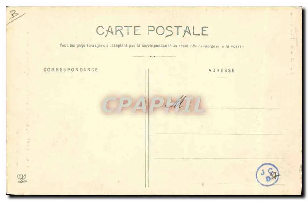 Laruns, Eaux-Bonnes — Eine junge Ossalaise — Phototypie Larousse Frères Toulouse - Rückseite