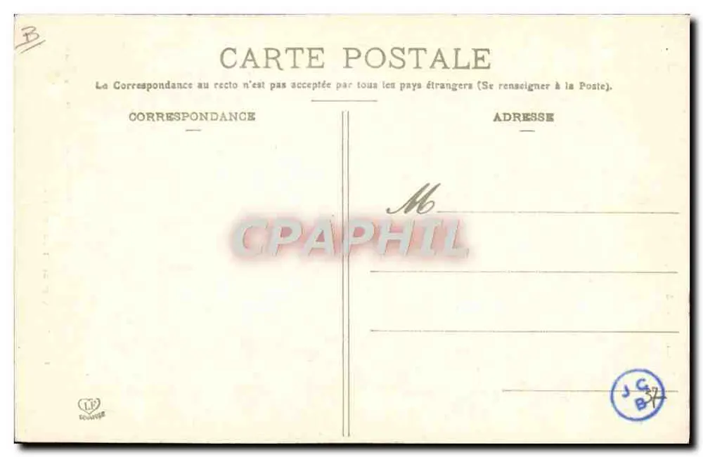Junge und Mädchen aus der Ossau-Tal — Phototypie Lagouche Frères, Toulouse — n°163 - Rückseite
