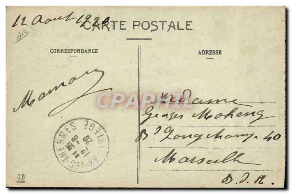 Carruagem Puxada por Búfalos Pirenéus — 173 — Fototipia Labouche Frères, Toulouse - Verso