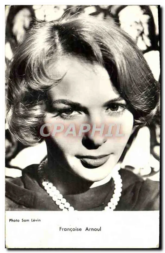 Françoise Arnoul — portret — Foto Sam Lévin - Voorkant