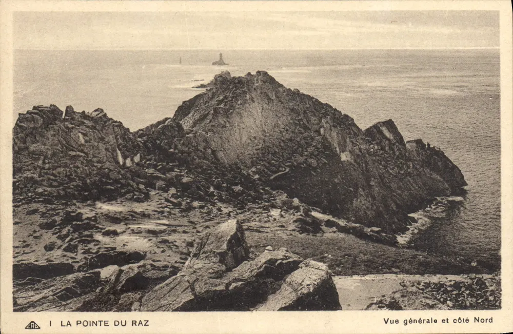 La Pointe du Raz — Allgemeiner Blick von der Nordseite — Verlag A.B. n°1 - Vorderseite