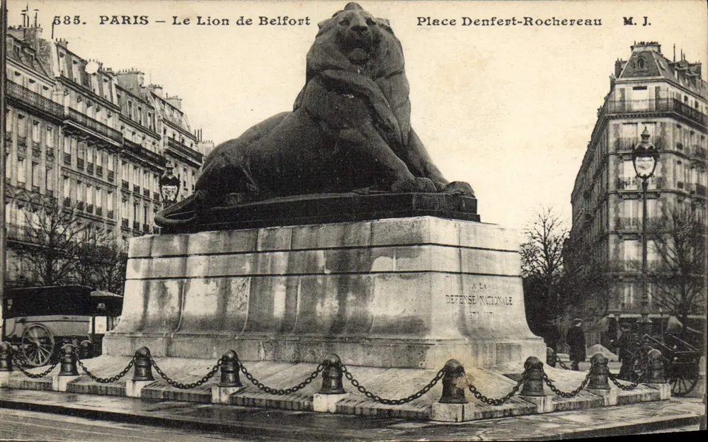 Paris — Der Belforter Löwe — Place Denfert-Rochereau — M. J. — n° 583 - Vorderseite