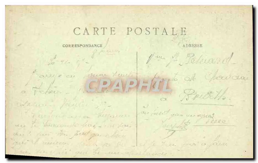Paris — Der Belforter Löwe — Place Denfert-Rochereau — M. J. — n° 583 - Rückseite