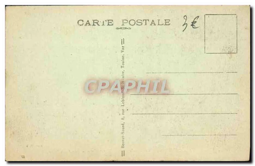 Toulon - Promenade du Mourillon - Seeblick — Verlag E. S. (Nr. 74) - Rückseite