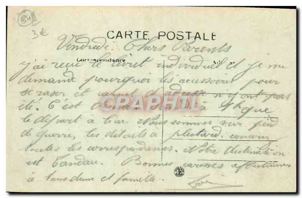 Avignon — Place do Palácio — P. Rosant, editor Avignon, n°41 - Verso