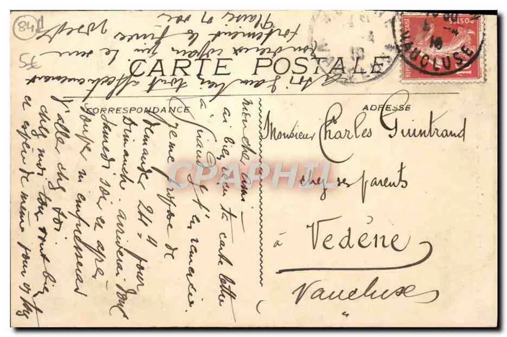 Avignon - O Grande Teatro — editor L★, n° de série 1162 - Verso