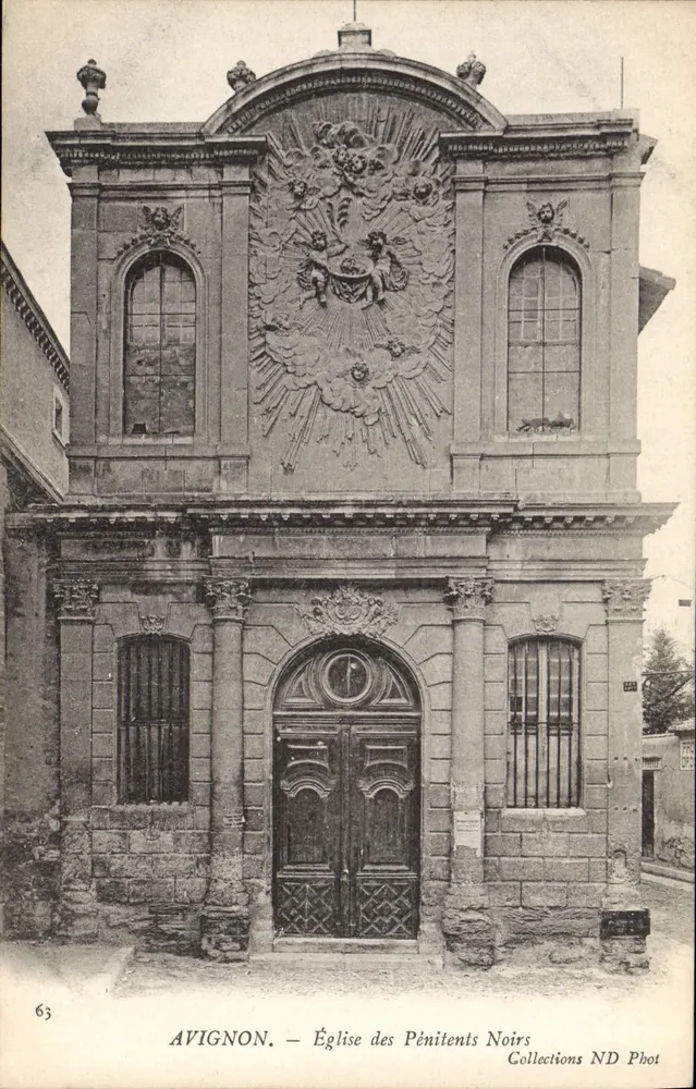 Avignon — Iglesia de los Penitentes Negros — Colecciones ND Fot - Anverso