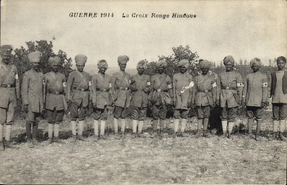Krieg 1914 — Die Hindu-Rote Kreuz — unbekannter Verlag - Vorderseite