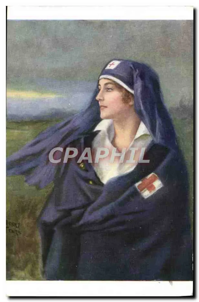 Enfermeira da Cruz Vermelha — Retrato — H. Tenre, n°2255 - Frente