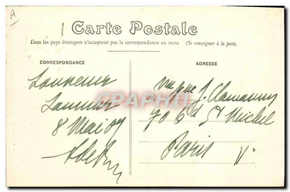 SAUMUR (M.-et-L.) — Reiter in Freiheit — Ballotade — Fr. VOLLICKER, phot. Ballotade - Rückseite
