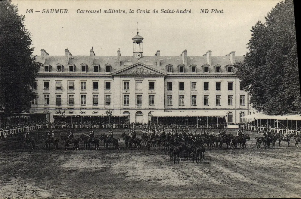 Saumur — Militärischer Karussell, die Kreuzung von Saint-André — ND Phot. - Vorderseite