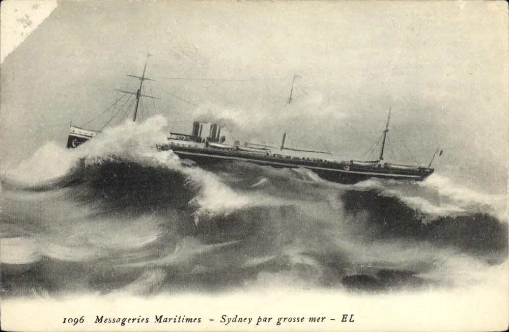 Sydney am stürmischen Meer — Messageries Maritimes — n° 1096 — EL - Vorderseite