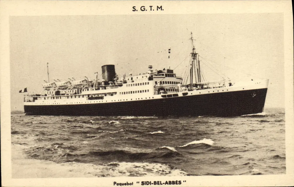 배편 "SIDI-BEL-ABBÉS" — S.G.T.M. — 발행사 S.G.T.M. - 앞면
