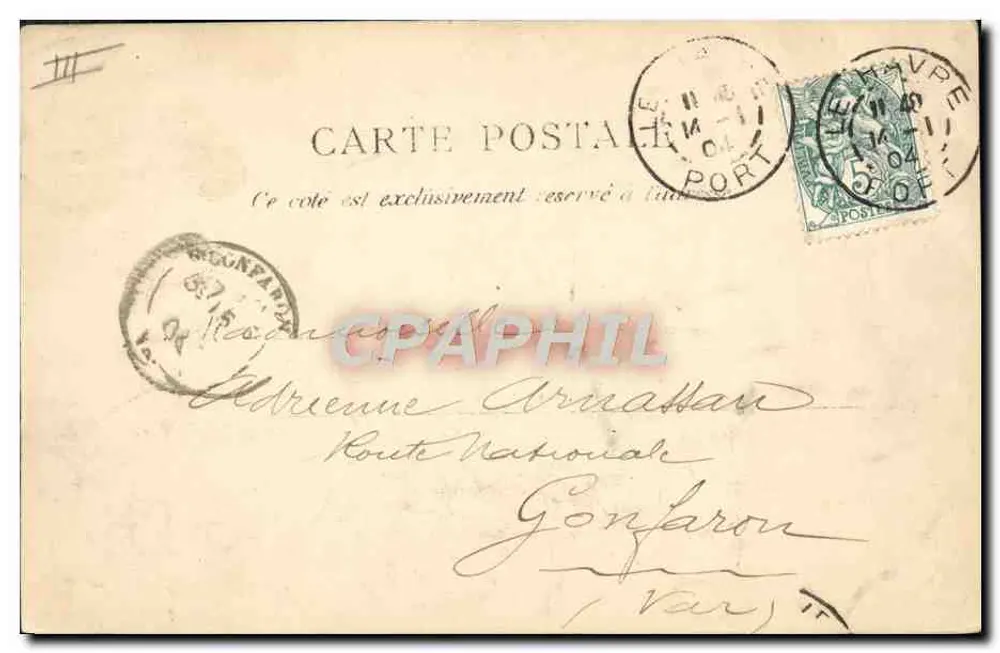 Havre — La Savoie. E. 1. - Rückseite