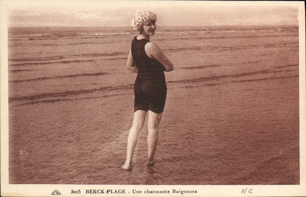 Berck-Plage - Eine charmante Schwimmerin — Verleger A. Lavalland - Vorderseite