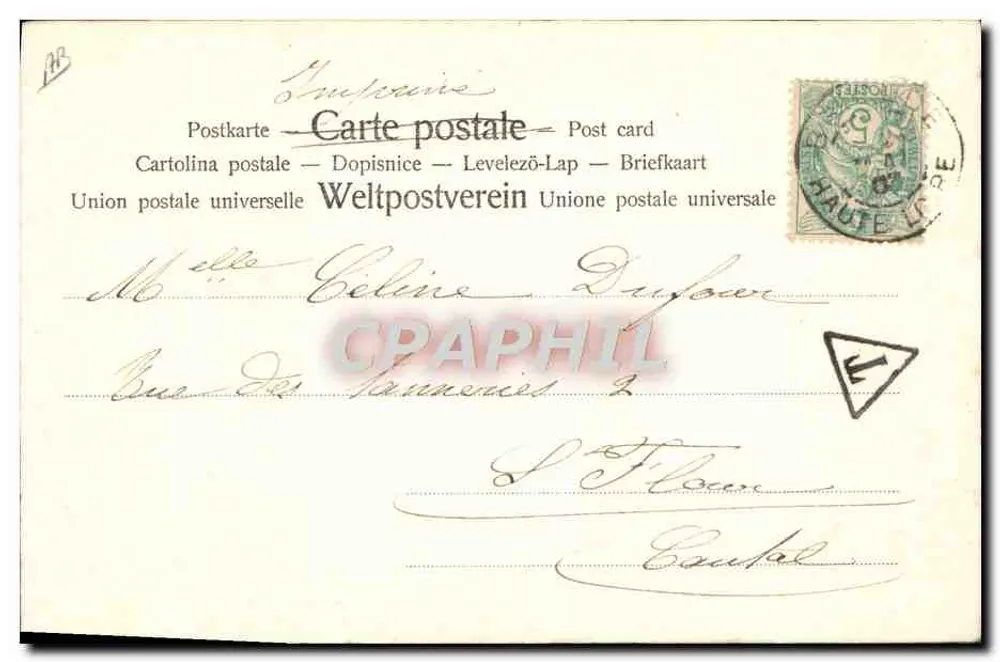 Mulher jovem da Renascença — C. Voss — Kunstverlag Ludwig Frank & Co., München. No. 849 - Verso