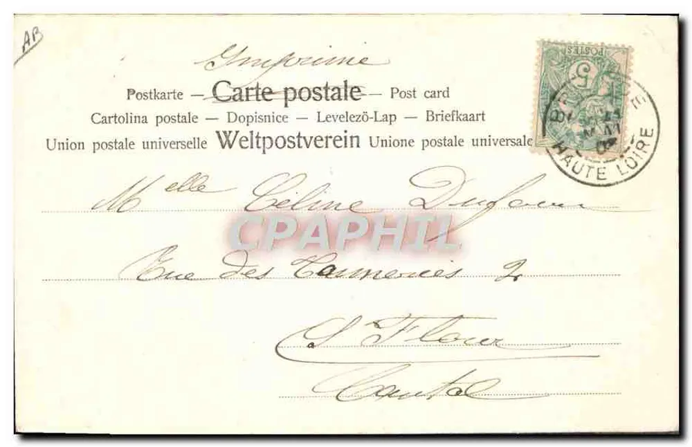 Frau im Biedermeier-Kostüm — Verlag Carl Voss, Nr. 550 - Rückseite