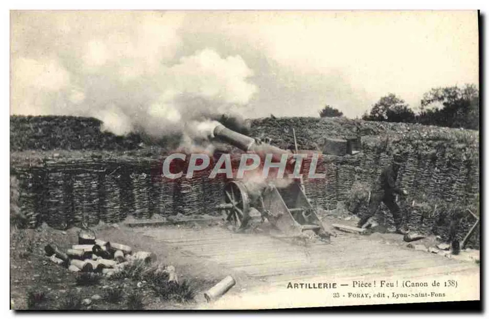 Artillerie — Stück! Feuer! (138-Kanone) — FORAY, Verlag, Lyon-saint-Fons - Vorderseite