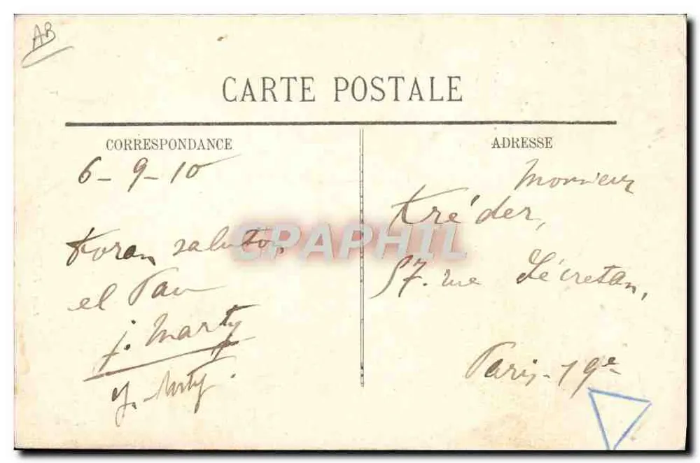 PAU - Tipos Ossalors — Editor Bazars Terré, Pau, n°120 - Verso