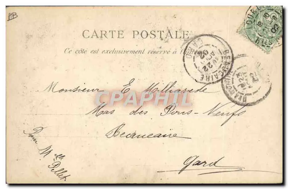 Trajes das camponesas — Larnus (B-Py.) — D.L. Editeur, Lourdes - Verso