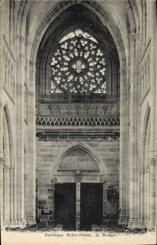 Basílica Nossa Senhora de Notre-Dame, a Rosace — Épinal (Vosges) — IMP. NEURDEIN ET CIE, PARIS - Frente