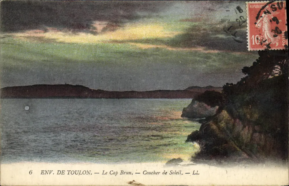 Env. de Toulon — O Cabo Marrom — Pôr do Sol — LL - Frente