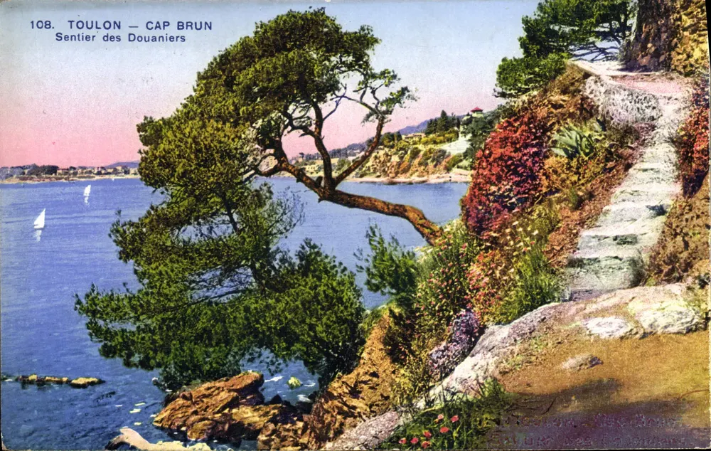 Toulon — Cap Brun — Sentier des Douaniers — Verleger: L. Hébert, Nr. 108 - Vorderseite
