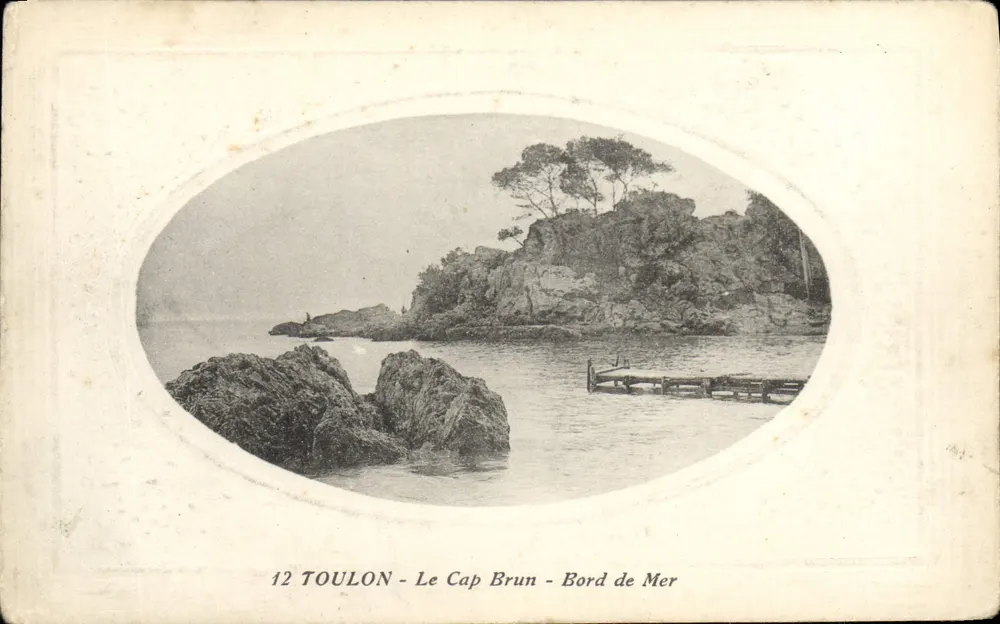 Toulon - O Cap Brun - Litoral — editora: 2, Rue Reuconitre, Marseille, n° de série 12 - Frente