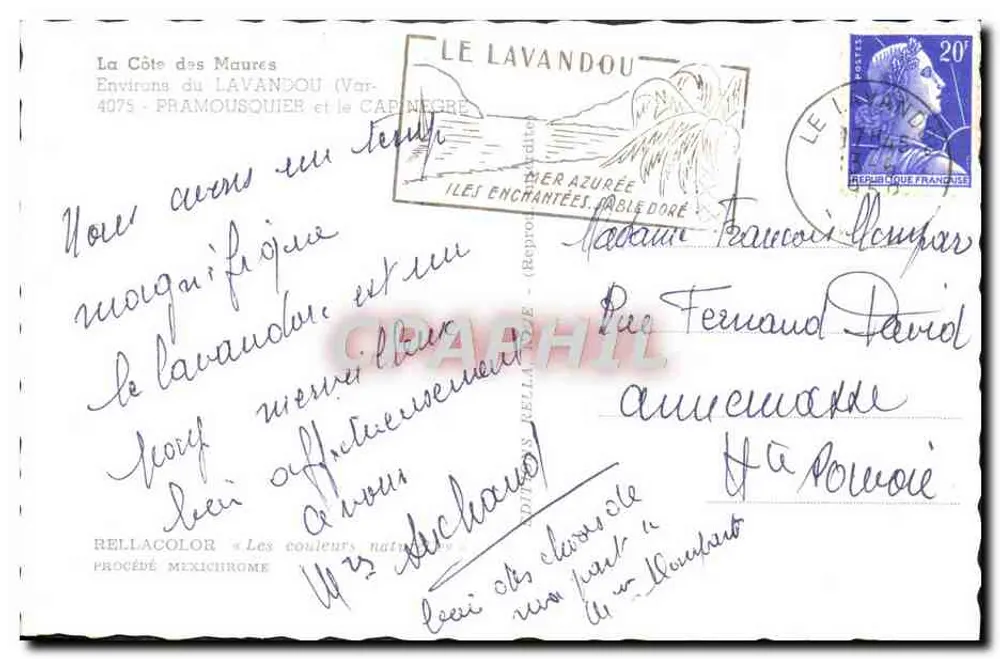 Cabo da Lavandou — Vista panorâmica — Rellacolor - Verso