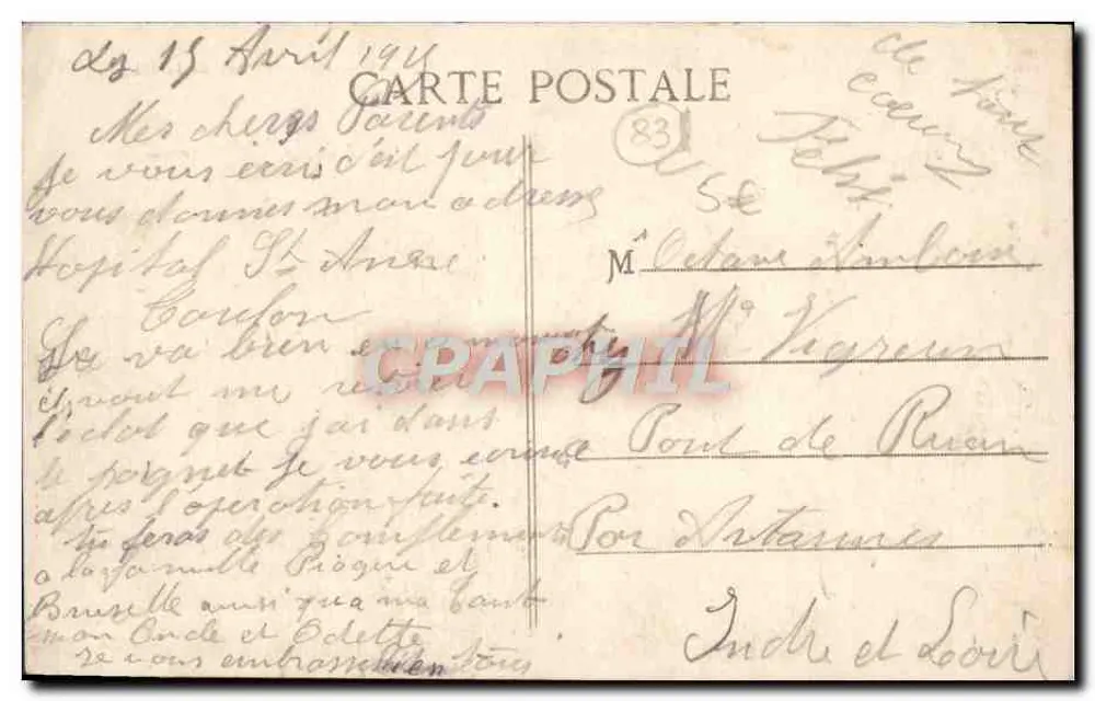 Toulon — Praça da Liberdade — Grand Hôtel, estátua da Liberdade, palmeiras — Edit. J. Juge - Verso