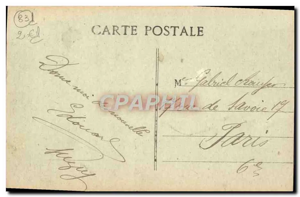 Toulon - Il Genio Marittimo - L.R. - Verso
