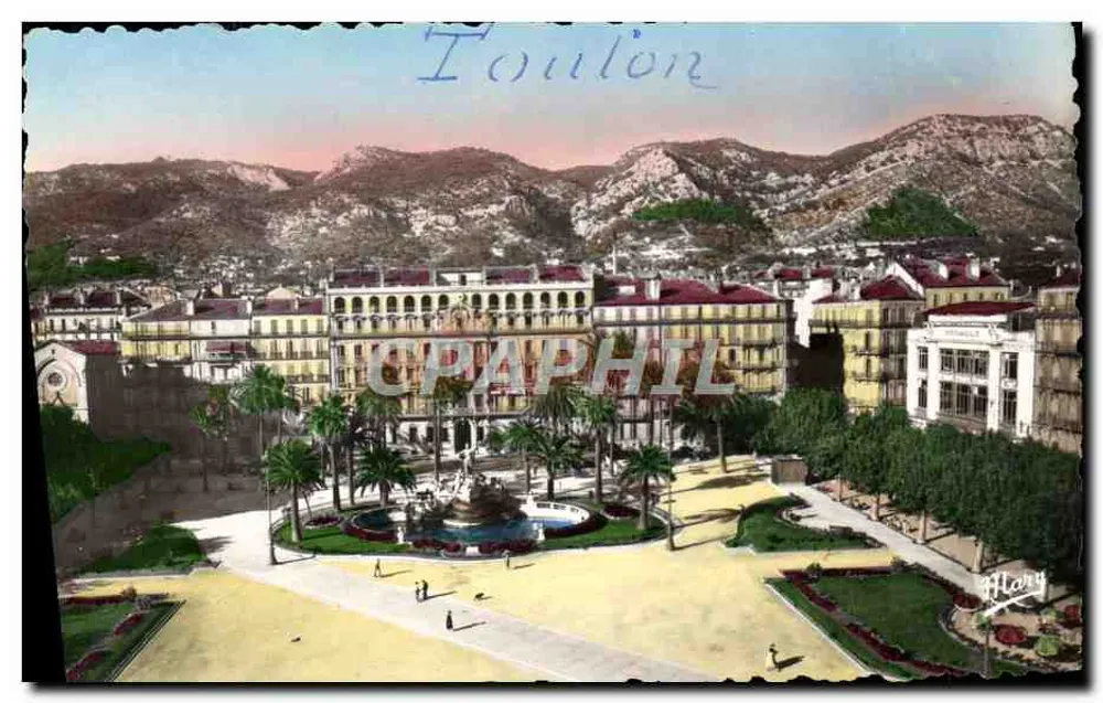 Toulon — Place de la Liberté und der Faron — Éditions Alary - Vorderseite