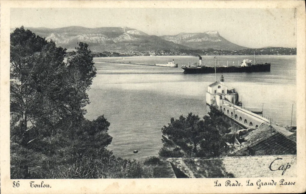 Toulon — Der Hafen, La Grande Lasse — Kap — Nr. 86 - Vorderseite
