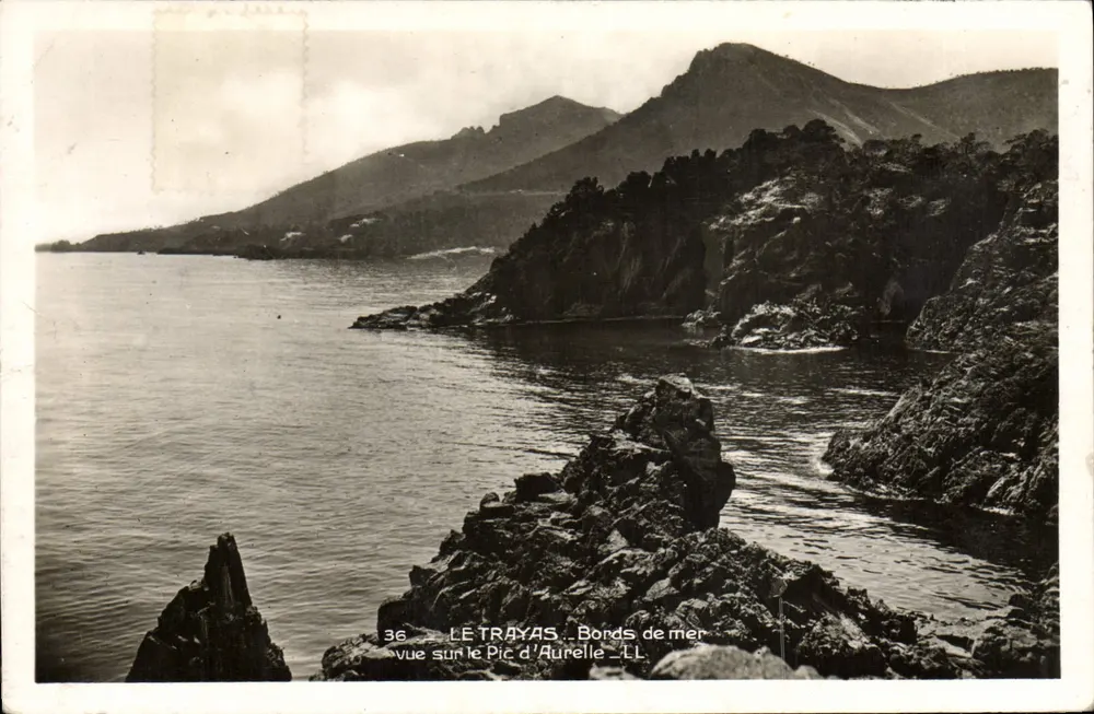 LE TRAYAS — Ansicht des Pic d'Aurelle — Küste — Verlag LL, n° 36 - Vorderseite