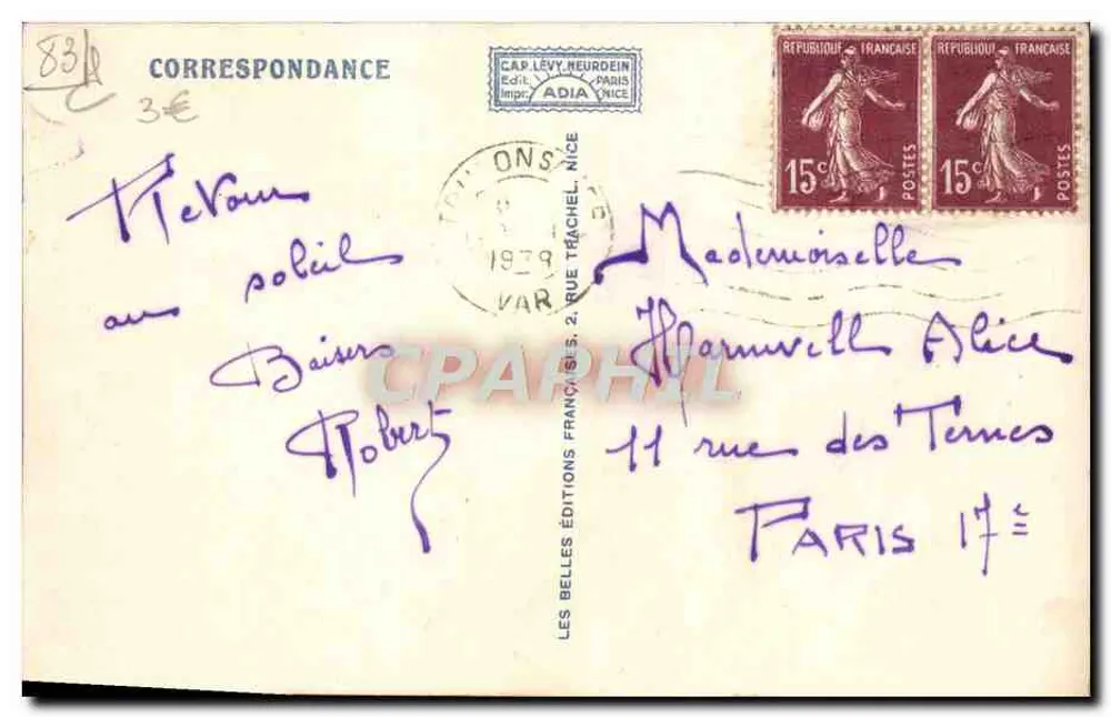 Toulón — Los Muelles — Adia, n°11268 - Reverso