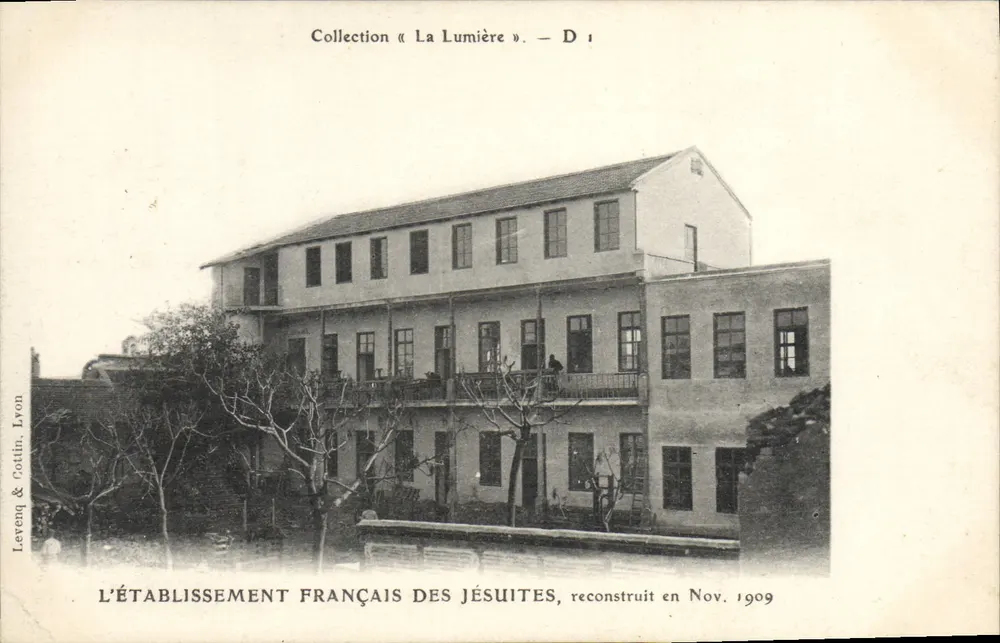 L'istituzione francese dei Gesuiti — Lione — Leveng & Cottin, Lione - Recto