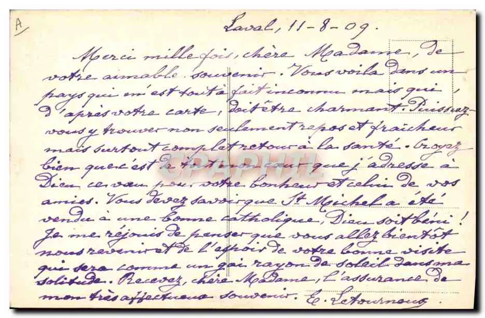 Die Eltern des Heiligen Vaters — S.S. Pius X und Marguerite, Mutter von Pius X — Verlag Alterocca-Terni, Nr. 3557 - Rückseite