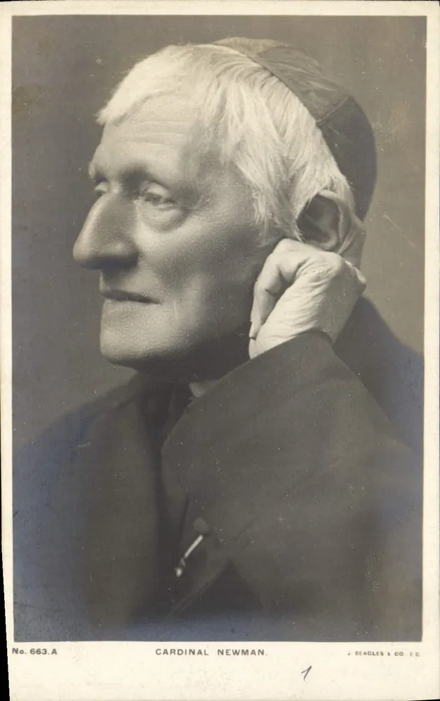 Cardinal Newman — retrato de busto — J. Beagles & Co. FC, n° 663.A - Frente
