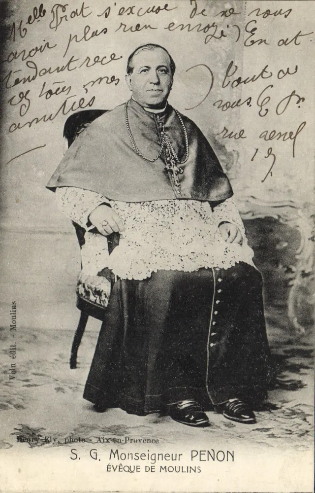 Monseigneur Penon — Bischof von Moulins — Studiofoto - Vorderseite