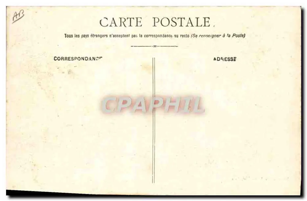 Caen — Zivile Klinik — Die Geburtshilfe — Foto und Verlag F. Maillaut, Caen - Rückseite