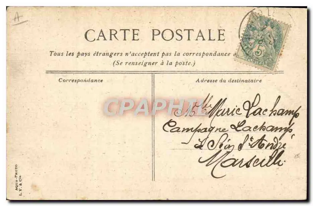 Le Havre — Die "Savoie" auf der Trockenbohrung — Verlag L. V. & Cie, Nr. 33 - Rückseite