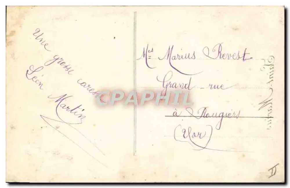 Criança com cesta de flores — Saint-Marius — Fauvett 1089 - Verso