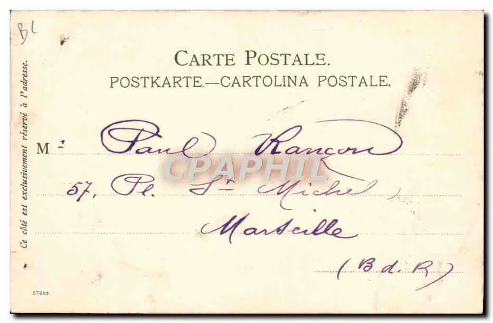 Monte-Carlo — Ansicht des Hafens und der Promenade — Künstlerische Ansichtskarte von Veltten, Nr. 467 - Rückseite