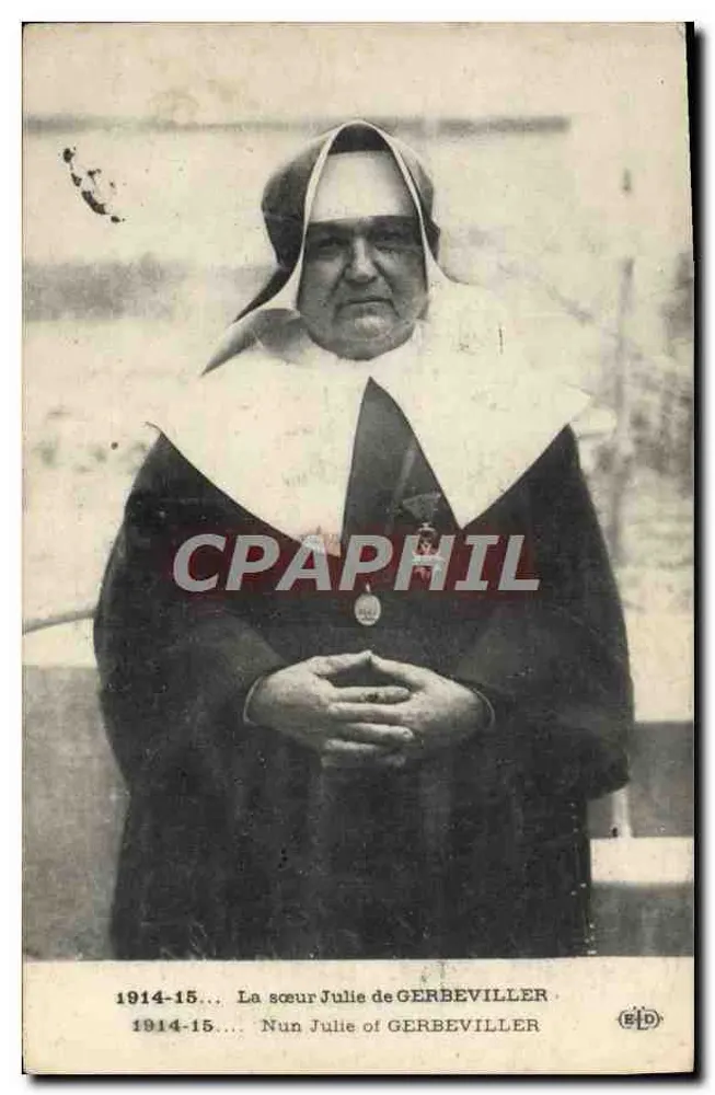 GERBEVILLER의 소녀 줄리 — 1914-15 — 출판사 EID - 앞면