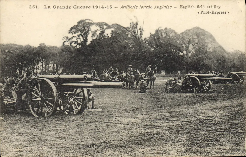 Schwere englische Artillerie — Der Große Krieg 1914-15 — Phot-Express - Vorderseite