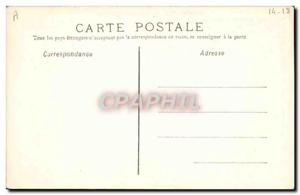 Ehrenwort an Belgien — Gedicht von Julien Clément — November 1914 - Rückseite