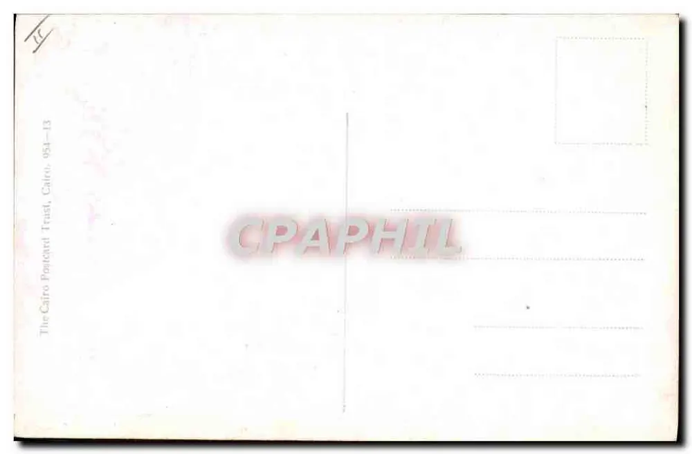 Landschaftsszene — Soldat und Krieger mit Esel — T. Plien, Verlag The Cairo Postcard Trust, Nr. 13 - Rückseite
