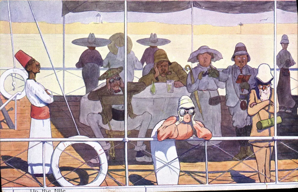 Up the Nile — Kreuzfahrt Szene — The Cairo Postcard Trust, n° 951-18 - Vorderseite