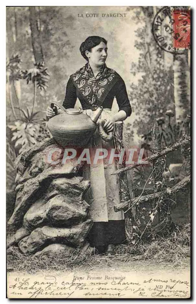 Mulher Basca — A Costa de Prata — ND Ph. Chantais - Frente