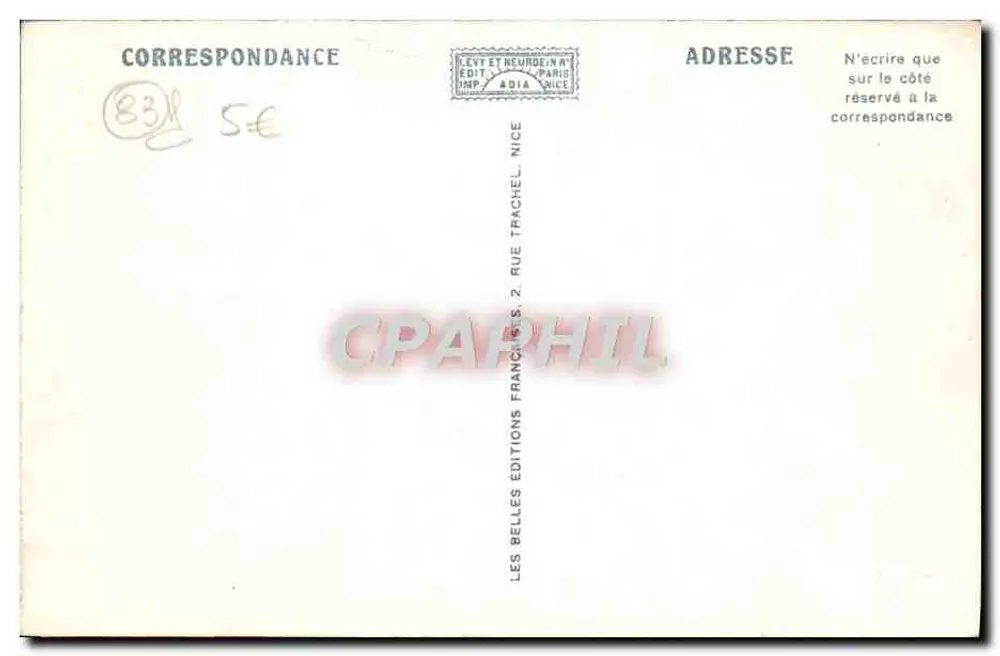 Toulon — Place der Freiheit — Avenue der Palmen — ADIA 18 - Rückseite